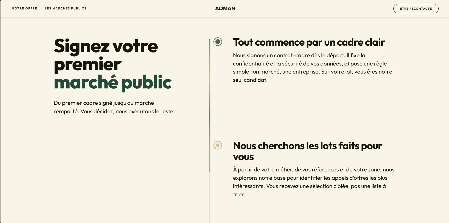 aoman.fr : signez votre premier marché public